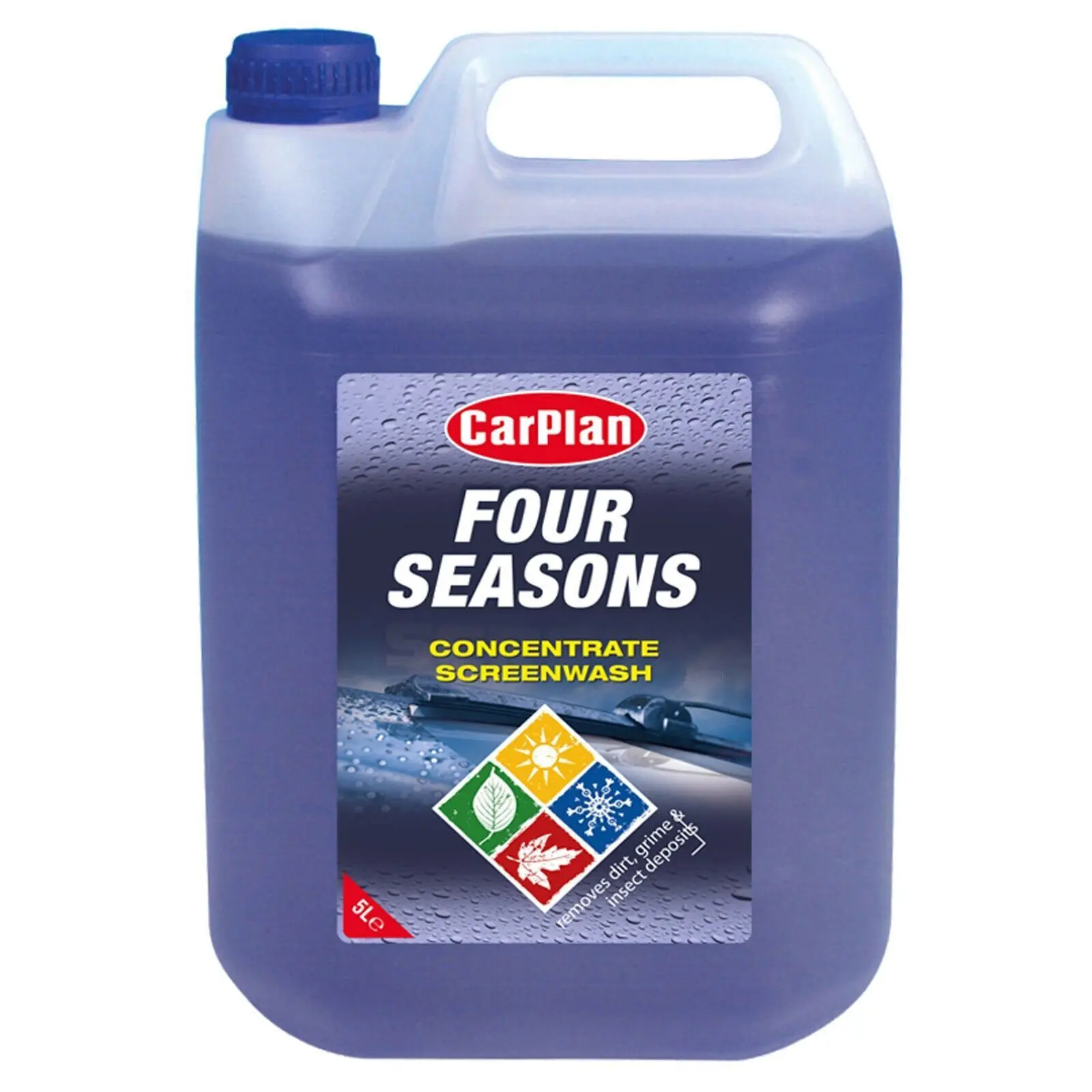 4x 5L Car Plan Concentrated Vehicle Screenwash