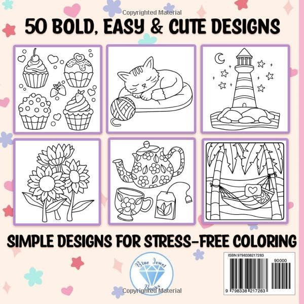 Coloring Book for Adults Relaxation: Bold and Easy 1