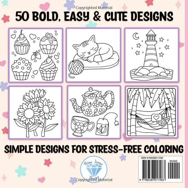 Coloring Book for Adults Relaxation: Bold and Easy 1