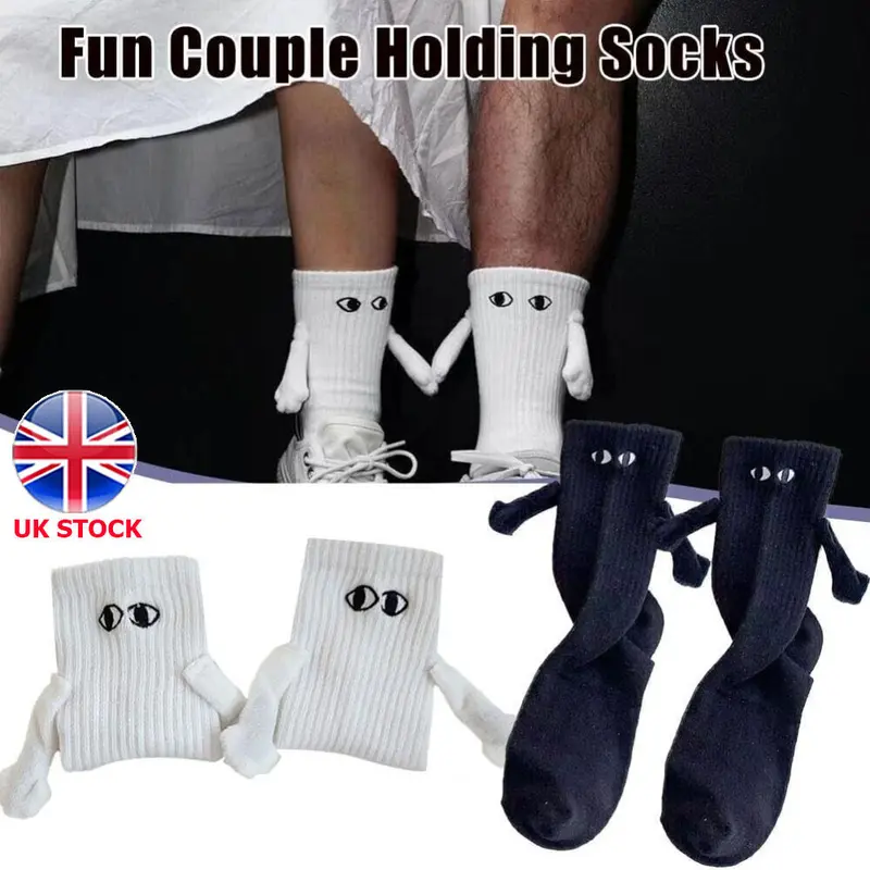 Magnetic Hand Holding Socks 2023, Hand In Hand Socks, Couple Holding Hands Socks 0