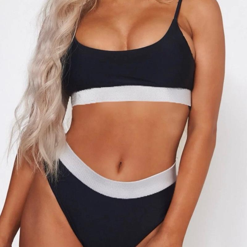 PRETTY High waisted Underwear set BLACK. 3