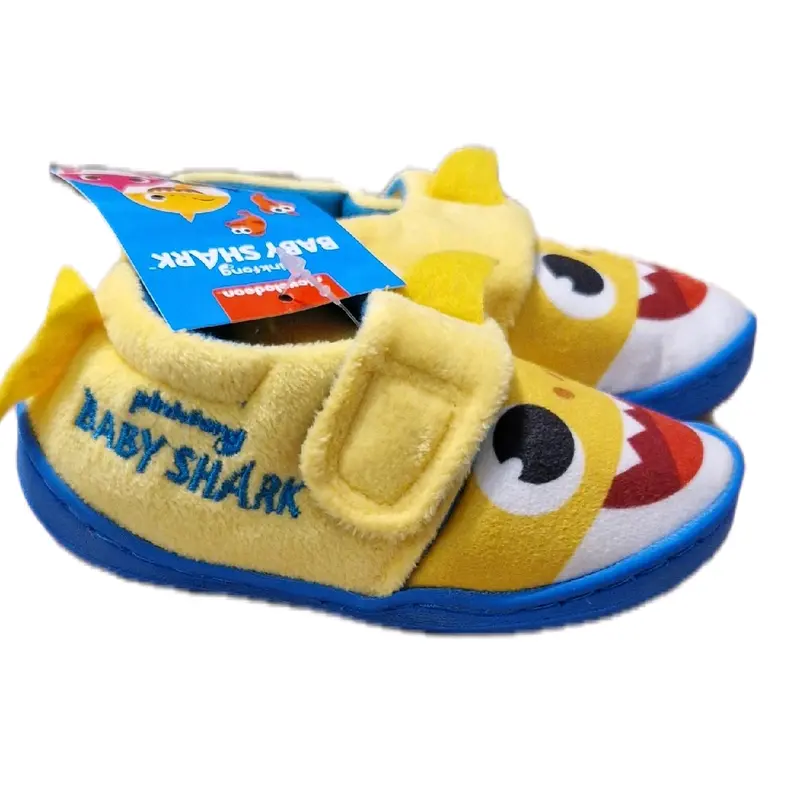 Unisex Baby Shark Yellow Slippers for Kids - Soft and Comfortable 1
