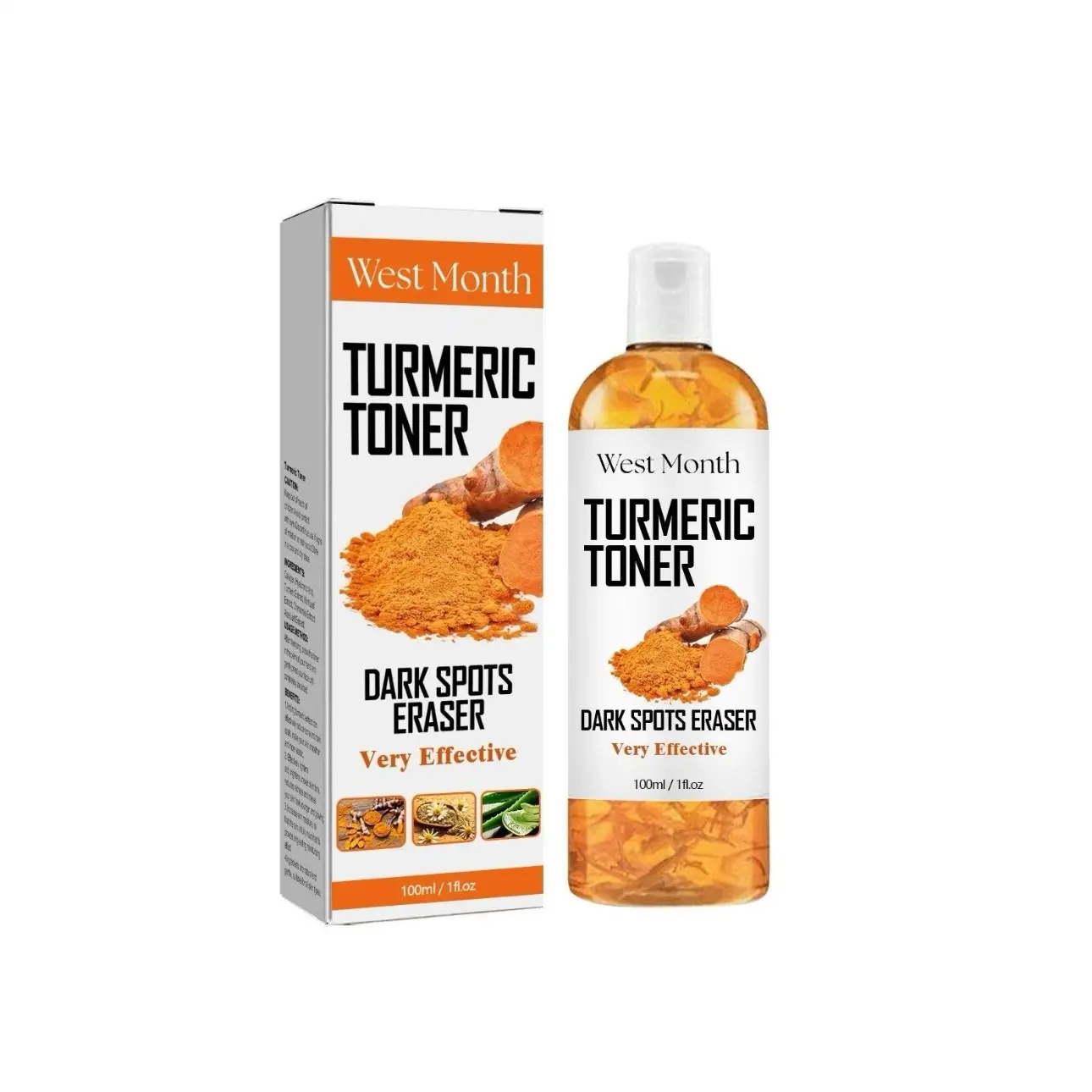 Tumeric Facial Toner for Deep Moisturising and Nourishing Skin Repair - Skincare Antibacterial Brightening Evening Turmeric Redness Cleanser Comfort Cleansing
