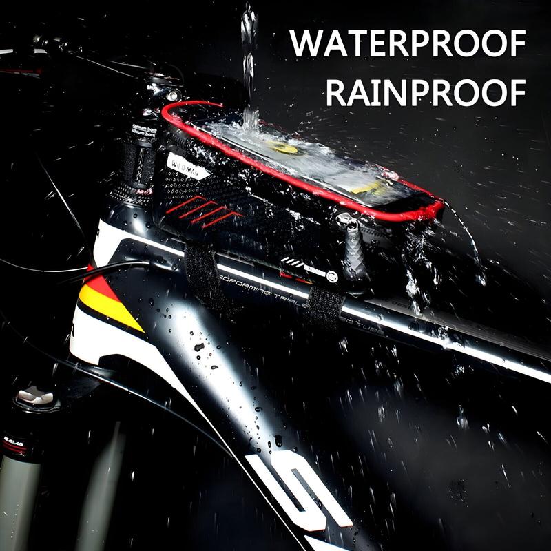 WILDMAN Waterproof Mountain Bike Bag, Universal Fit, Mobile Phone Holder, Sensitive Touch Screen, Rainproof 2