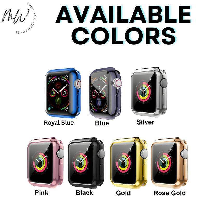 Full Soft TPU Screen Protector Case Cover for Apple Watch 1 2 3 4 5 6 7 8 9 SE Accessories Wearable Protection Handheld Protective 6