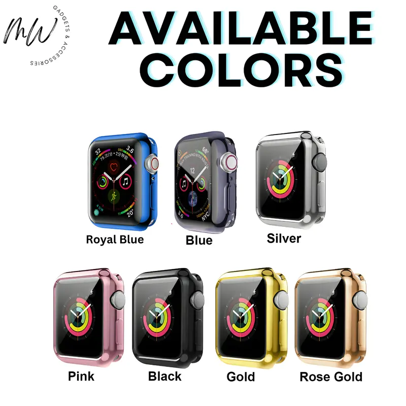 Full Soft TPU Screen Protector Case Cover for Apple Watch 1 2 3 4 5 6 7 8 9 SE Accessories Wearable Protection Handheld Protective 5