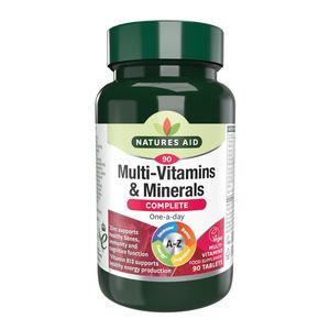Natures Aid Multi Vitamins & Minerals 90 Tablets multivitamin