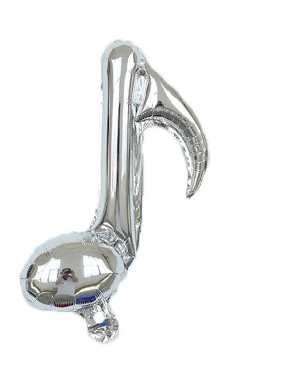 Musical Note Foil Balloons- Black, Gold and Silver 6