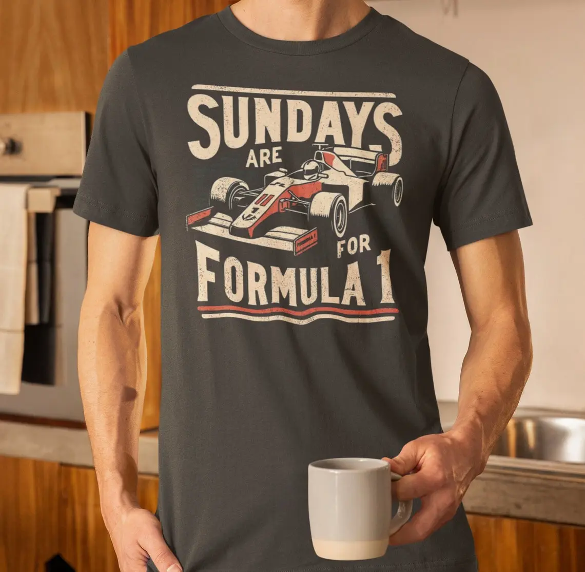Formula 1 Racing T-Shirt, Sundays are for Formula 1, Retro F1 Graphic Tee, Classic Race Car Design, Motorsport Enthusiast Gift, F1 Merch