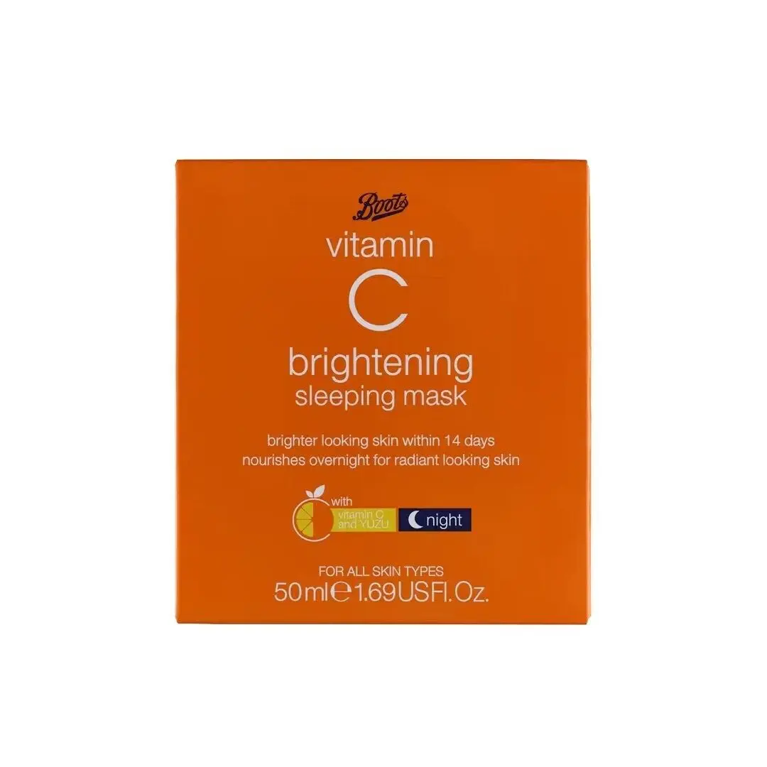 Boots Sleeping Mask Brightening Vitamin C Skincare Skin Repair Comfort Radiant