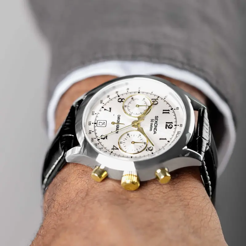 Sekonda Archer Silver Chronograph Watch 30235 4