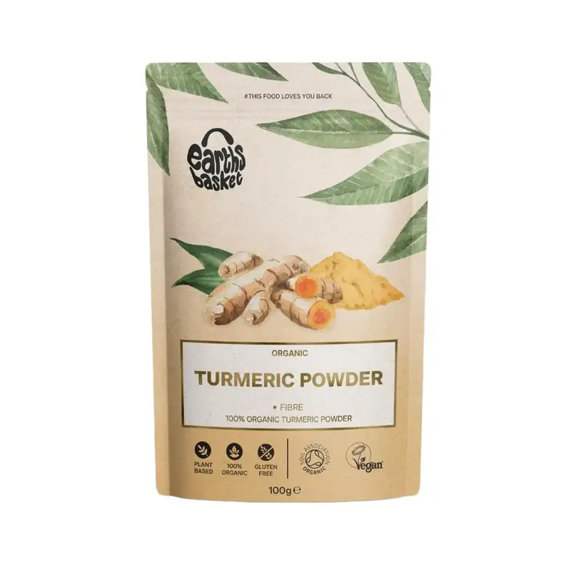 Earths Basket Turmeric Powder 100g Spice Natural Flavor 0