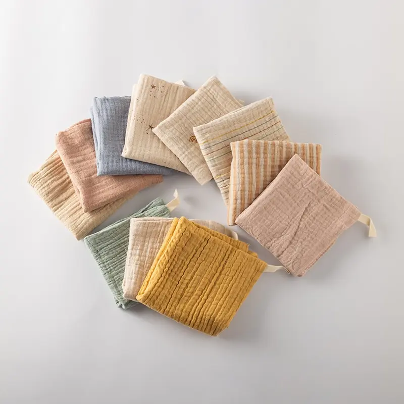 10pcs Baby Muslin Burp Clothes Infants Cotton Gauze Square Soft Washing Cloth Wipes 2