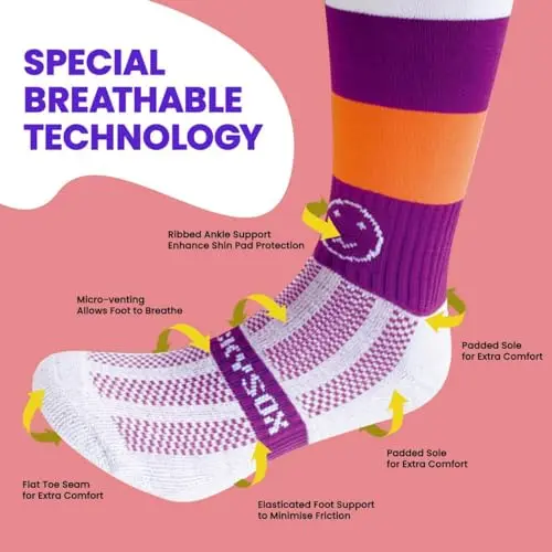 WackySox Neat Feet Knee Length Sports Socks 6