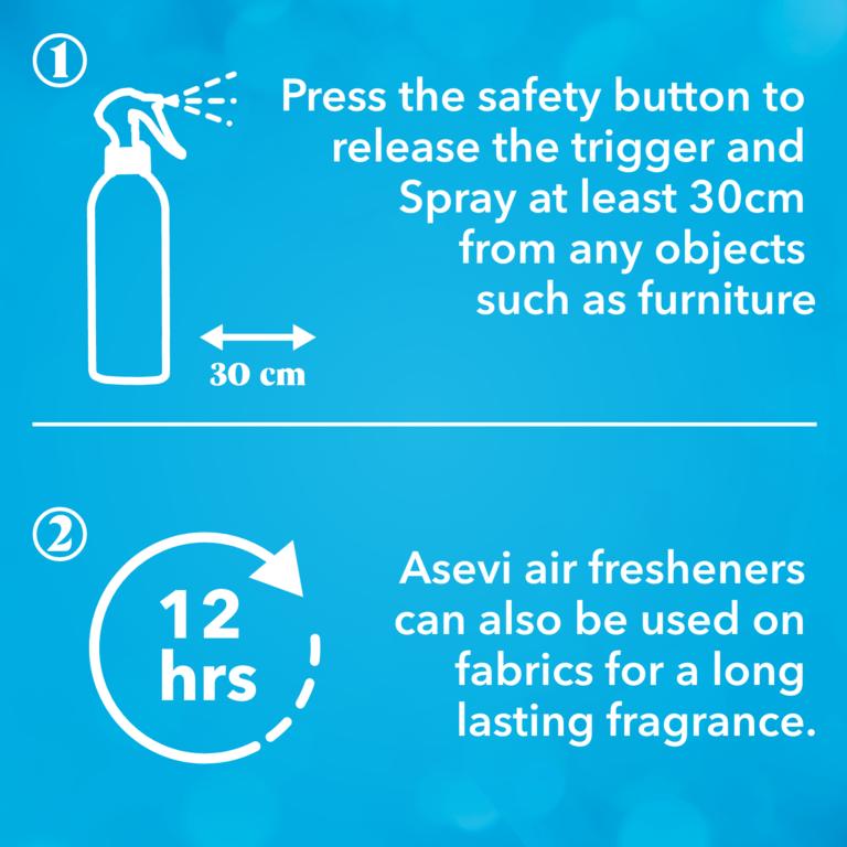 Product Introduction of Asevi Air Freshener Spray White Jasmine, 400ml - Long-Lasting Natural Fragrance for Home - Perfume, Room Scent Scented 4