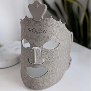 SoGlow Skin Perfecting Mask - 7 Colour and Near Infrared (NIR) LED Silicone Light Therapy Skincare Mask for Anti-Aging, Acne, Hyperpigmentation (Dark Spots) and More