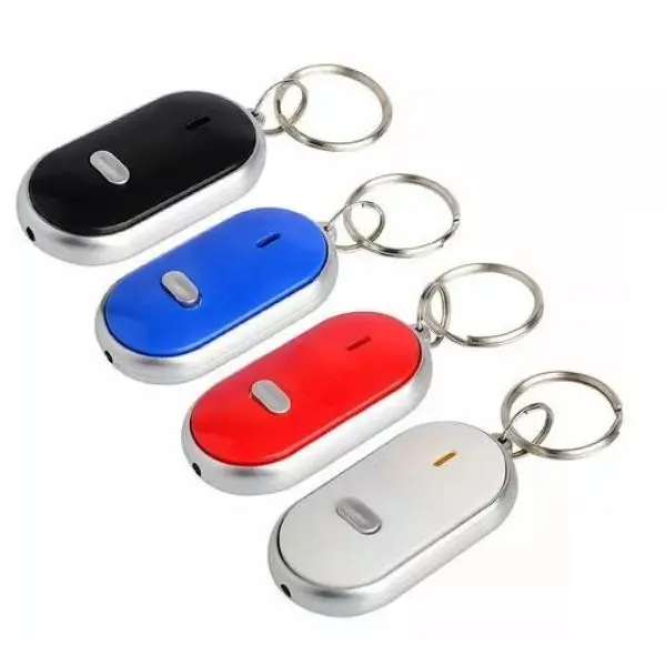 KeyFinder, Keychain Locator for Finding Lost Keys, Smart Key Finder with Anti-Lost Features, Whistle Activation, LED Sound Keychain, Alarm, and Flashing Light Device 0