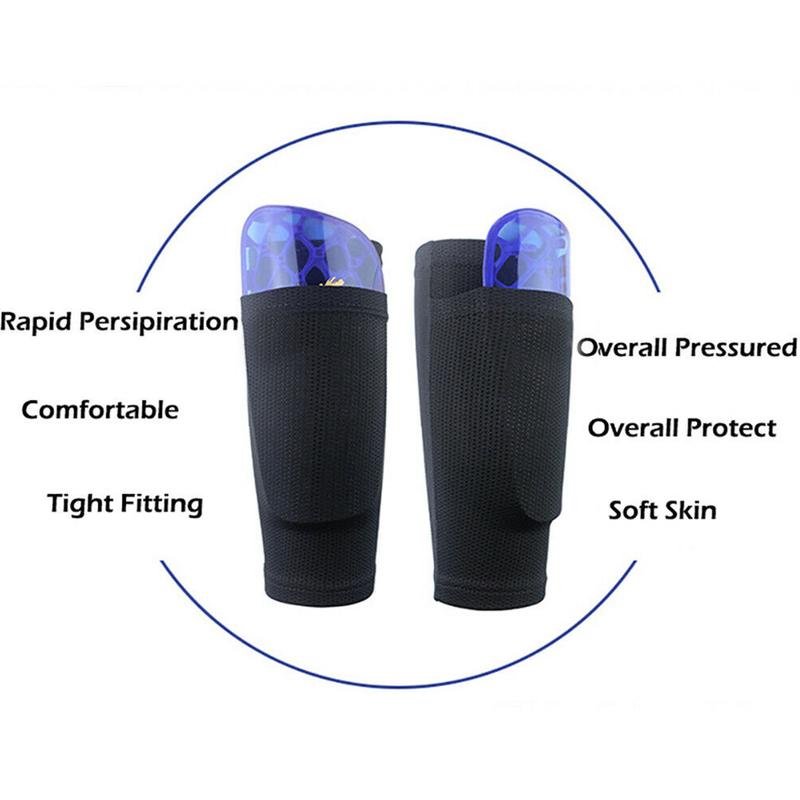 Soccer Football Shin Pads Holder Instep Socks Guard Sleeves for Kids Boys Men 7