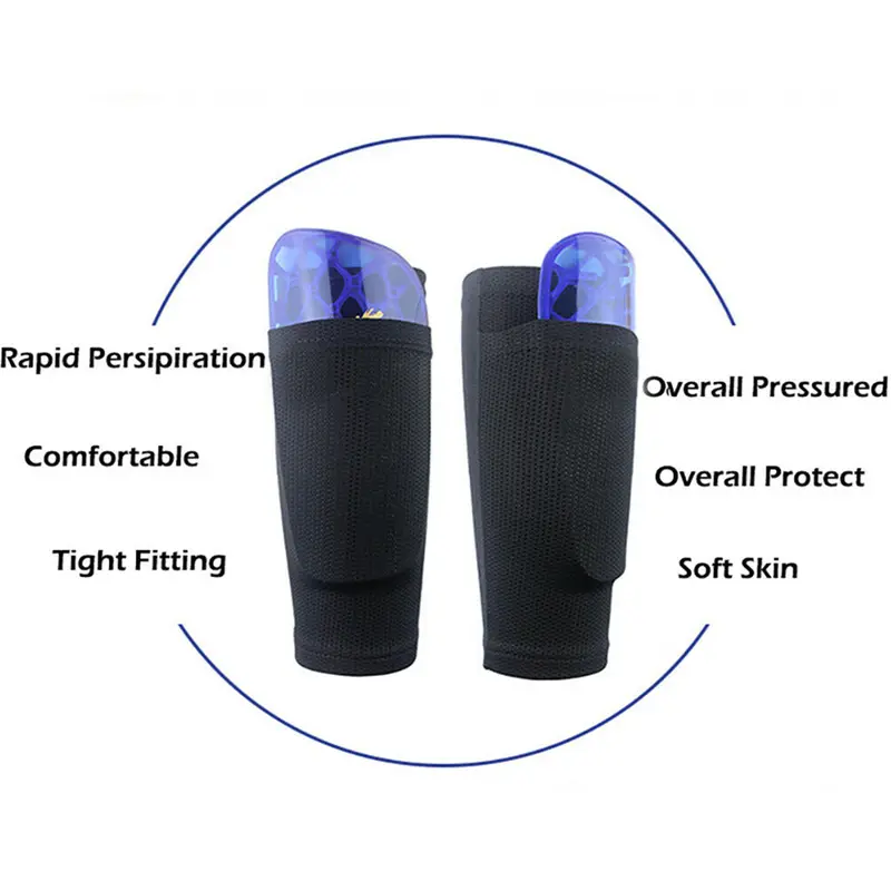Soccer Football Shin Pads Holder Instep Socks Guard Sleeves for Kids Boys Men 7