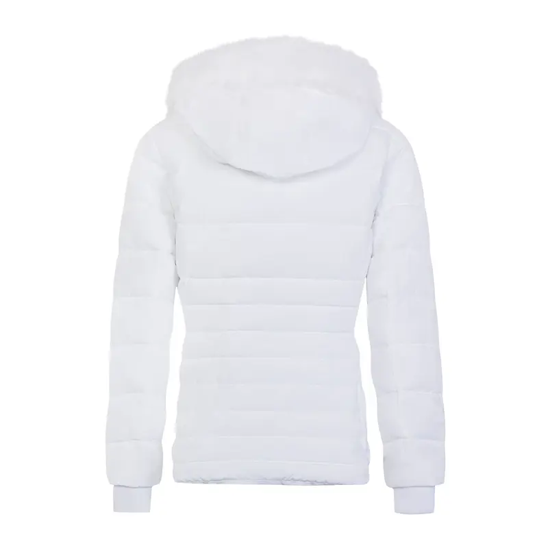 Spindle Womens Ladies Premium Quality Hooded Short Fur Parka Quilted Padded Puffer Coat | Zip Side Pockets | Luxurious Detachable Faux Fur on Hood 8