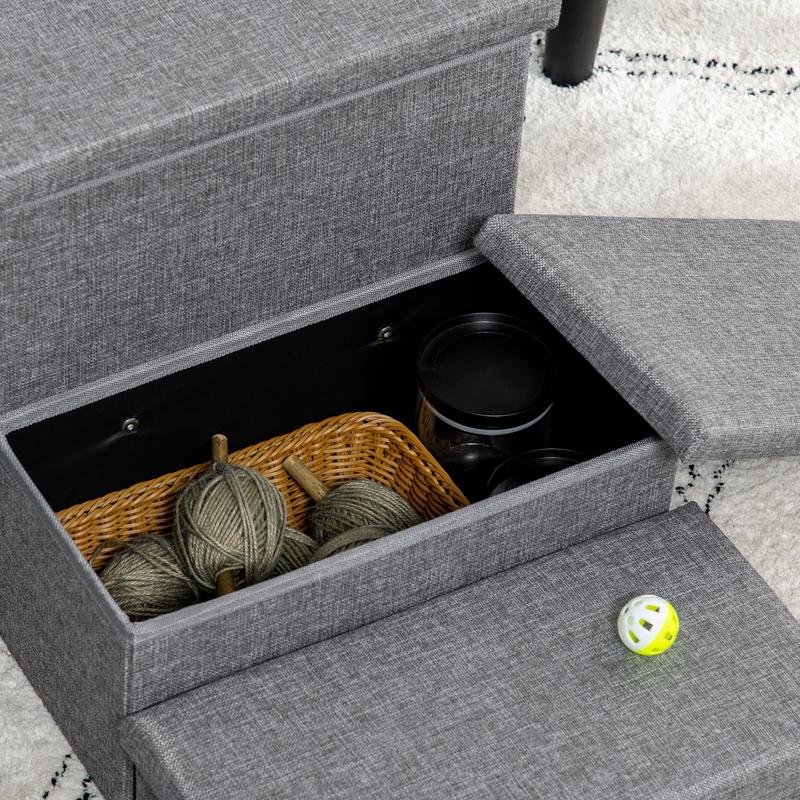 Pet Stairs with Storage, 3 Steps, 40.5H x 63.5L x 42.5Wcm 7