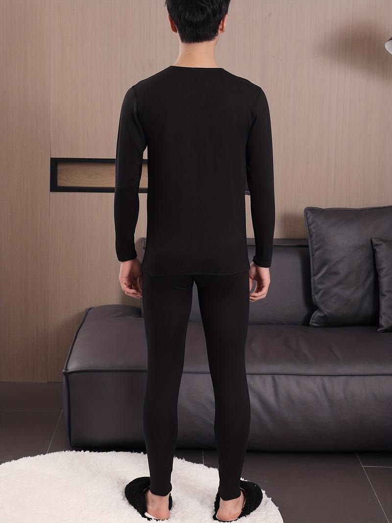 Product Introduction of Men's thermal underwear set, super soft lining warm base layer top and bottom autumn and winter 8