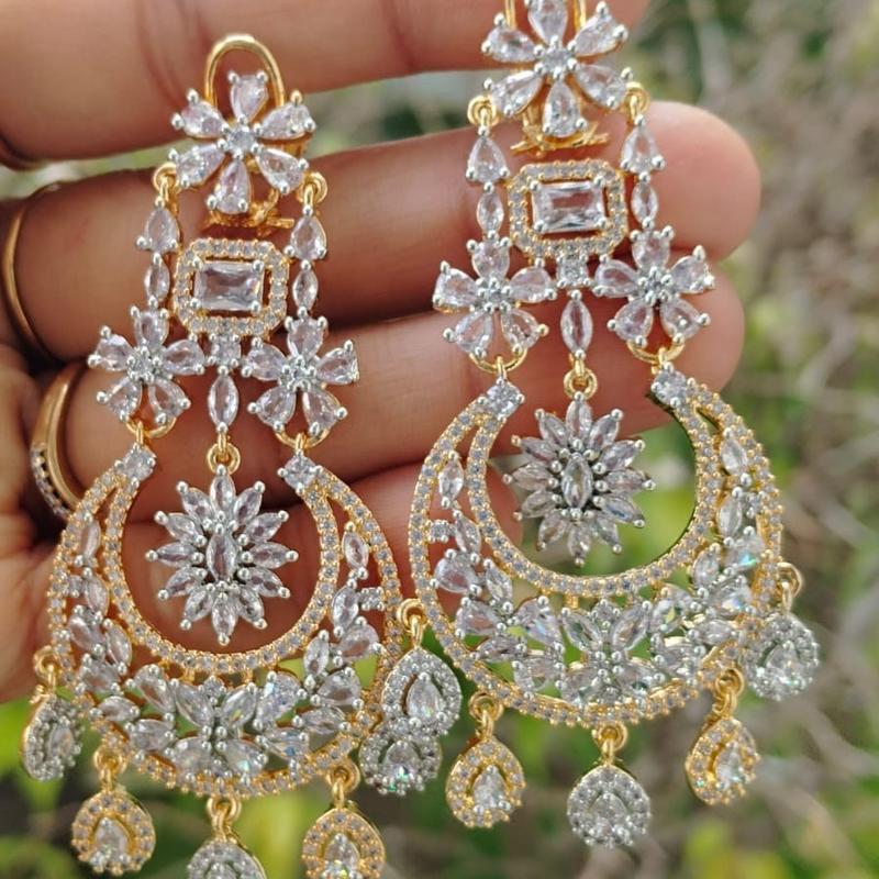 Gorgeous Drop Stone Dangling Earrings Engagement Birthday Auspicious Anniversary Wedding 1
