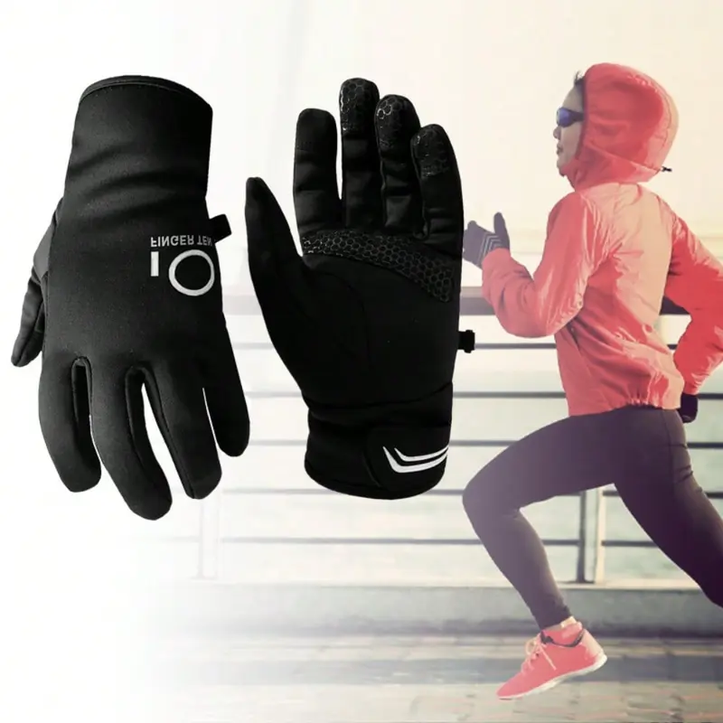 Winter Cycling Gloves For Men Women Warm Anti Slip Touchscreen,Running Gloves Full Finger Waterproof Thermal For Cold Weather Driving Hiking Camping Skiing Sports 0
