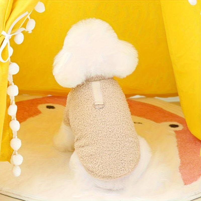 Product Introduction of Cozy Fleece Dog Sweater for Small Breeds - Soft Plush Pet Coat, Non-Waterproof, Machine Washable - Perfect for Winter & Fall 6