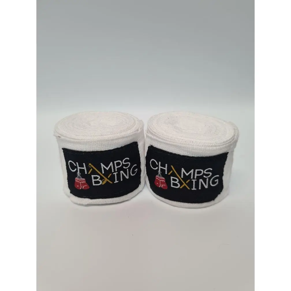 CHAMPS BXING HAND WRAPS - WHITE