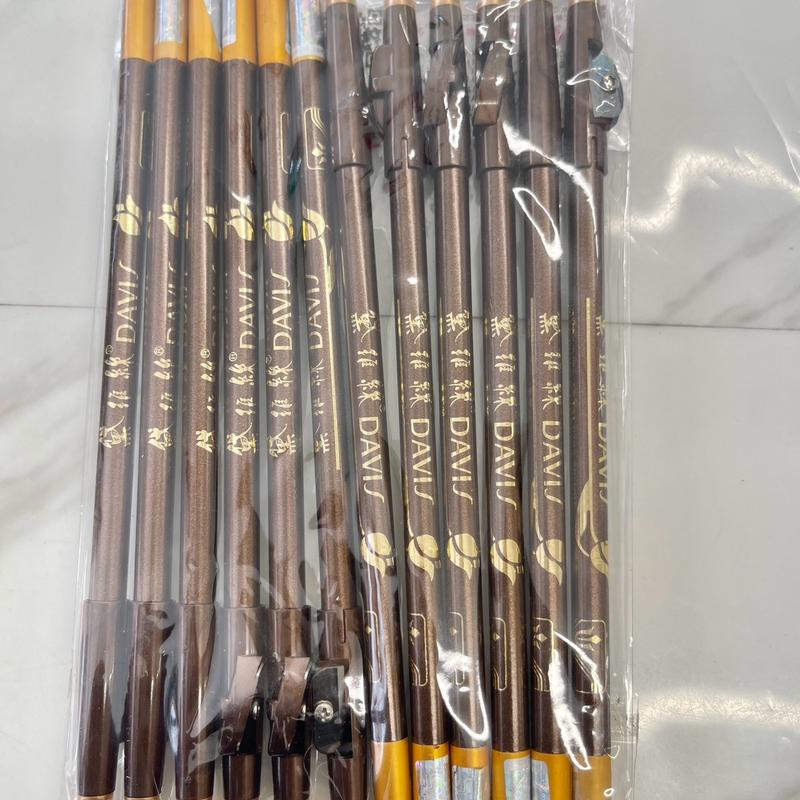 3pcs Davis Eyebrows Pencil Lip Eyeliner Long Lasting Waterproof - Makeup for Beautiful Eyebrows and Lips - Lipliner 6