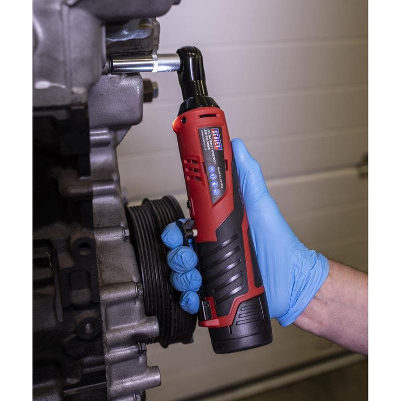 Sealey SV12 Series 3/8"Sq Drive Cordless Ratchet Wrench 12V - Body Only CP1202 1