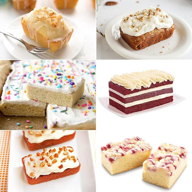 Silicone Mini Loaf Pan, 2PCS 9-Cavities Mini Loaf Mould, Mini Bread Pan, Bread Baking Mold, Soap Moulds, Baking Tray for Mini Bread, Toast, Brownie, Cornbread, Cheesecake, Meatloaf 4