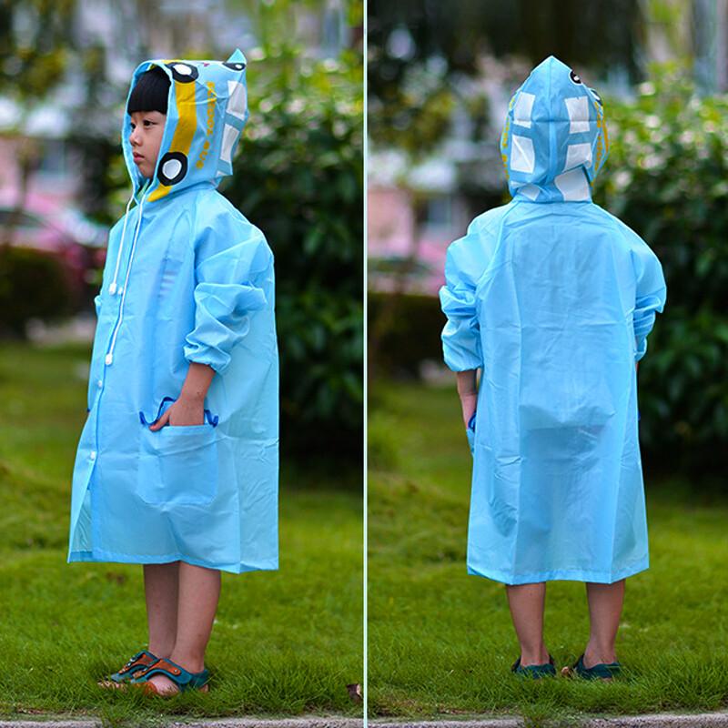 Hooded Jacket Rain Coat Nursery Children Raincoat Kids Poncho Cute Pink Yellow 6