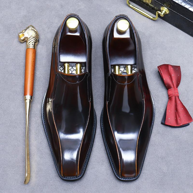 Product Introduction of Business Formal Wear Shoes Cowhide Men's Office Shoes 16
