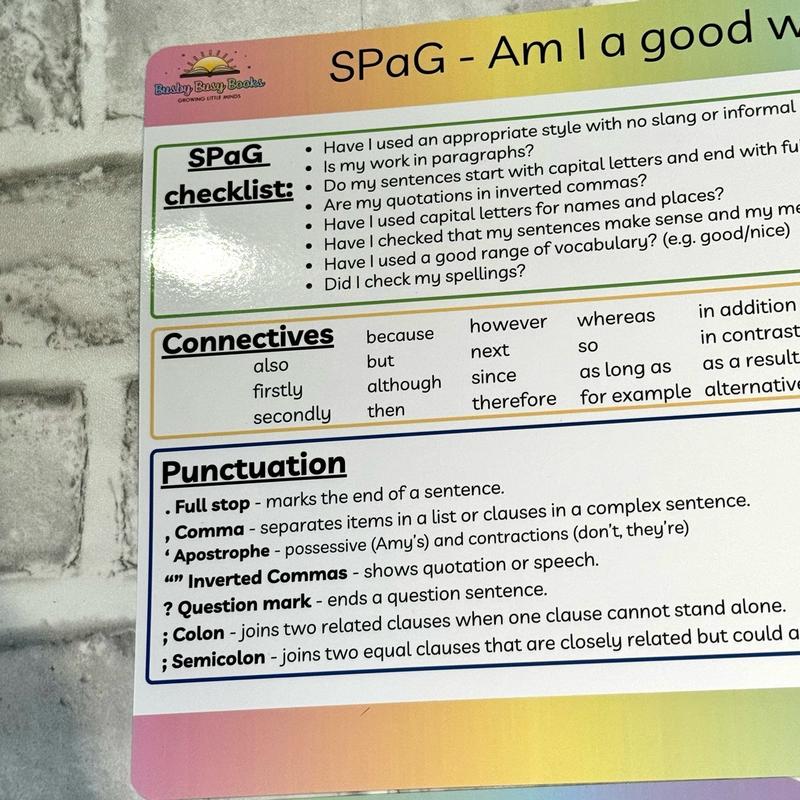 Spelling Punctuation & Grammar (SPAG) KS2 5