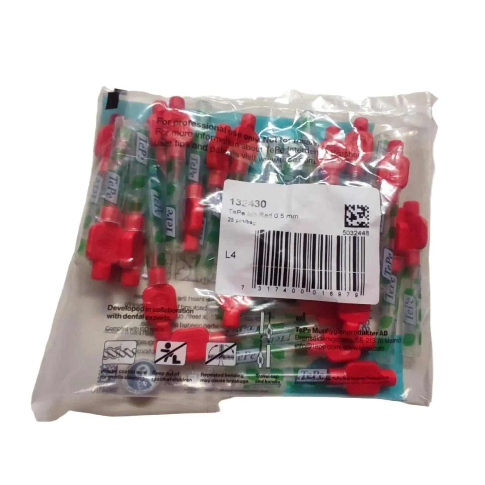 TEPE Original Interdental brush Red Colours | Pack of 25 Brushes
