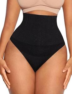 FeelinGirl Seamless Shapewear Thong for Women Tummy Control Knickers High Waist Control Shorts Underwear Body Shaper Womenswear Basic Comfort
