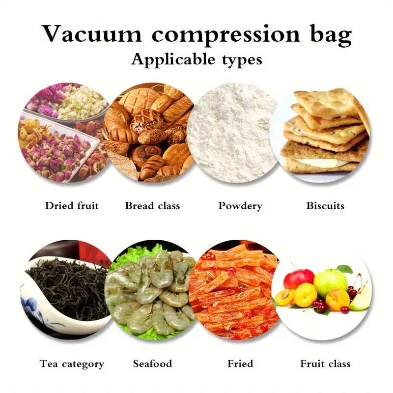 100pcs, Vacuum Sealer Bags, Puncture-Resistant, BPA-Free, For Food Storage, Sous Vide & Freezer Safe, Home Kitchen Supplies 1