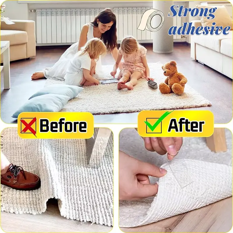 Reusable Tape Double Sided Washable Grip Adhesive Nano Clear Traceless Removable 2