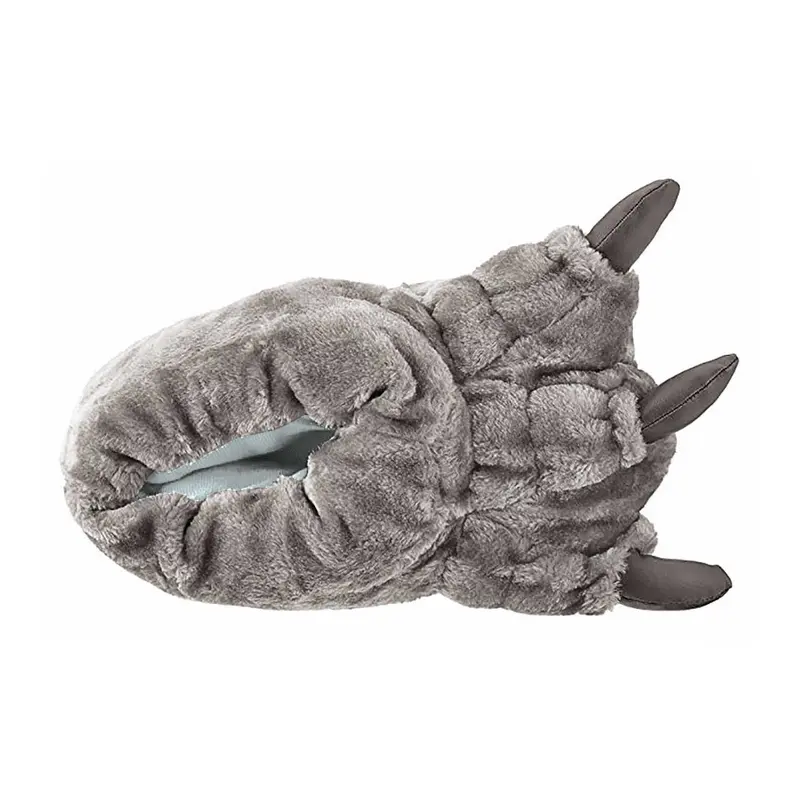 Kids Novelty 3D Monster Feet Plush Slippers 1