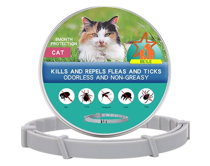 cat dog flea collar, flea treatment adjustable, washable dog cat small and large flea collar 2