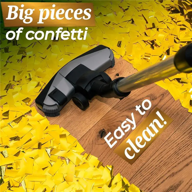 10 Pack Confetti Cannons Gold - Easy & Safe to Use - 30cm Cannon - Gold Foil - Perfect for Weddings, Birthdays, and Graduations - Stream, Burst Burst Stream 4