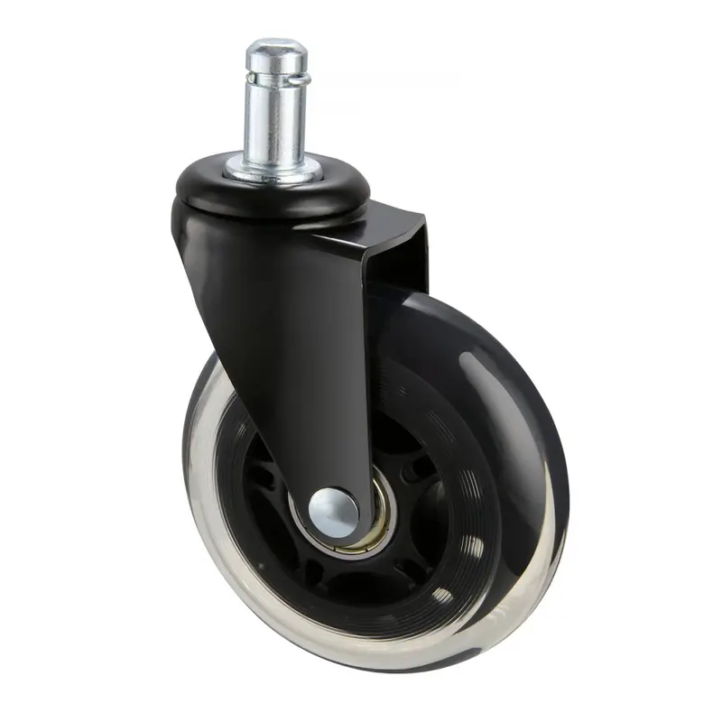 VEVOR Office Chair Wheels, Set of 5, 3 inch Caster Wheels Replacement for Hardwood Floors and Carpet, Heavy Duty Computer Gaming Desk Casters with 130 lbs Load Capacity, Universal Fit for Most Chairs 7