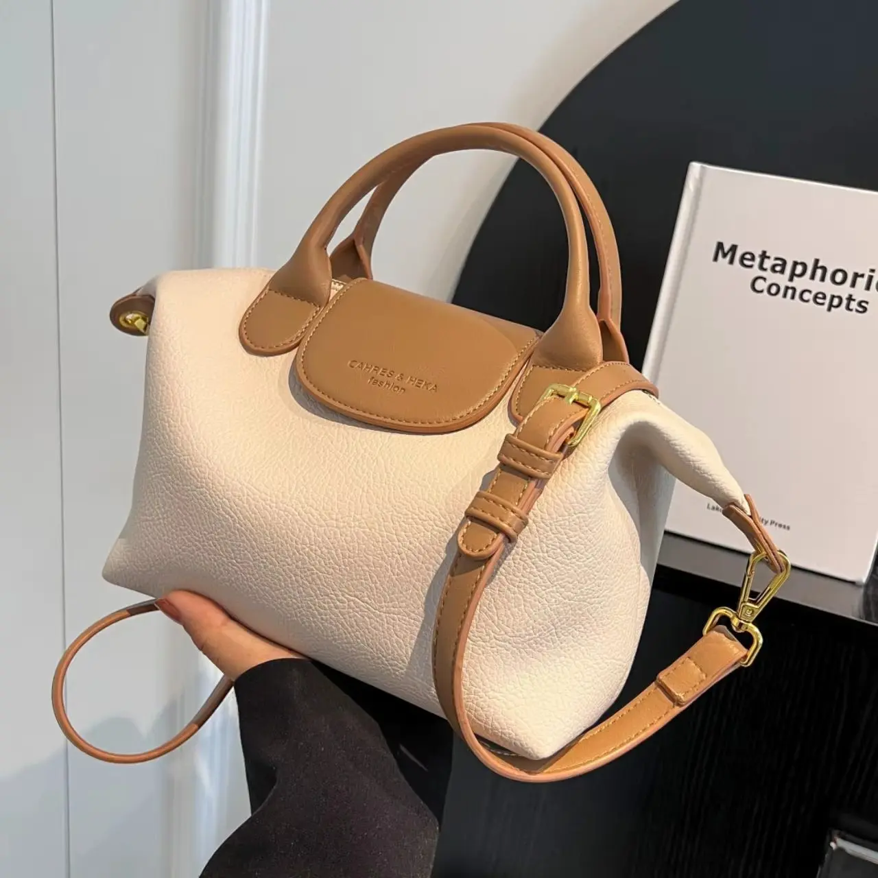 Elegant Solid Color PU Leather Handbag for Women – Stylish Zipper Shoulder Bag for Daily Use, Casual & Commuting for  Women's quiet  luxury  bag cute everyday everyday  bag handbag  women designer  handbags women's  bags everyday  bag