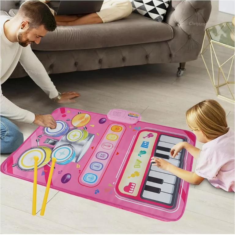 Musical Mat Toys for 3 Year Old Girls Educational Music Toy Music Dance Keyboard 1