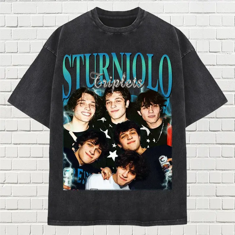 Limited Sturniolo Triplets Vintage Unisex Shirt, Homage tee, 90s retro design graphic T-Shirt: Ideal Gift for Him and Her
