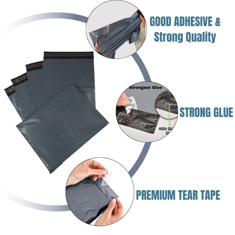 GREY MAILING BAGS STRONG POLY POSTAL POST POSTAGE SELF SEAL PACKAGING STRONG 5