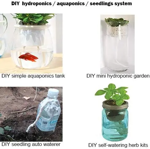 50 feet 6mm Self Watering Capillary Wick Cord Vacation Plant Sitter DIY Hydroponic Wicking Self-Watering Planter Pot Automatic Water System Device Potted Violet Auto Seedling Waterer Rope 3