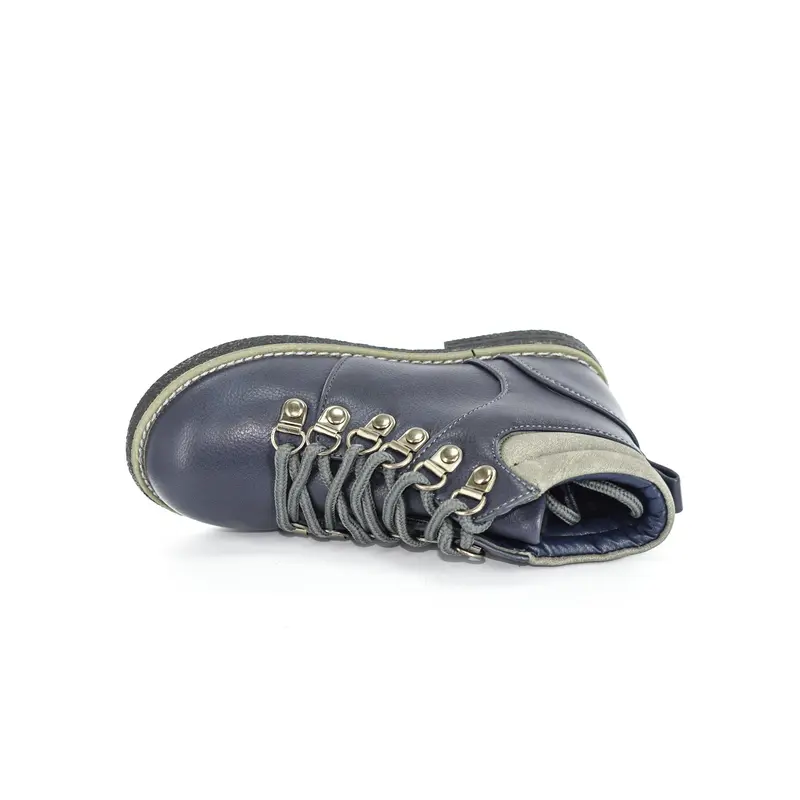 BOYS BLUE 6 EYELET LACE UP CASUAL/FORMAL/PARTY ANKLE BOOTS UK SIZE 8-2 1
